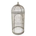 A LARGE IRON BIRD CAGE