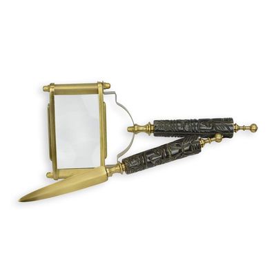 A MAGNIFYING-GLASS AND LETTER KNIFE