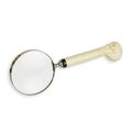 A MAGNIFYING-GLASS WITH SKULL HANDLE