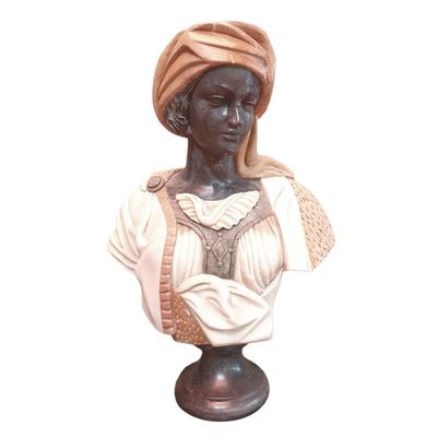 A MARBLE BUST OF A MOOR