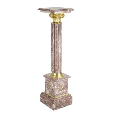 A MARBLE COLUMN - RED