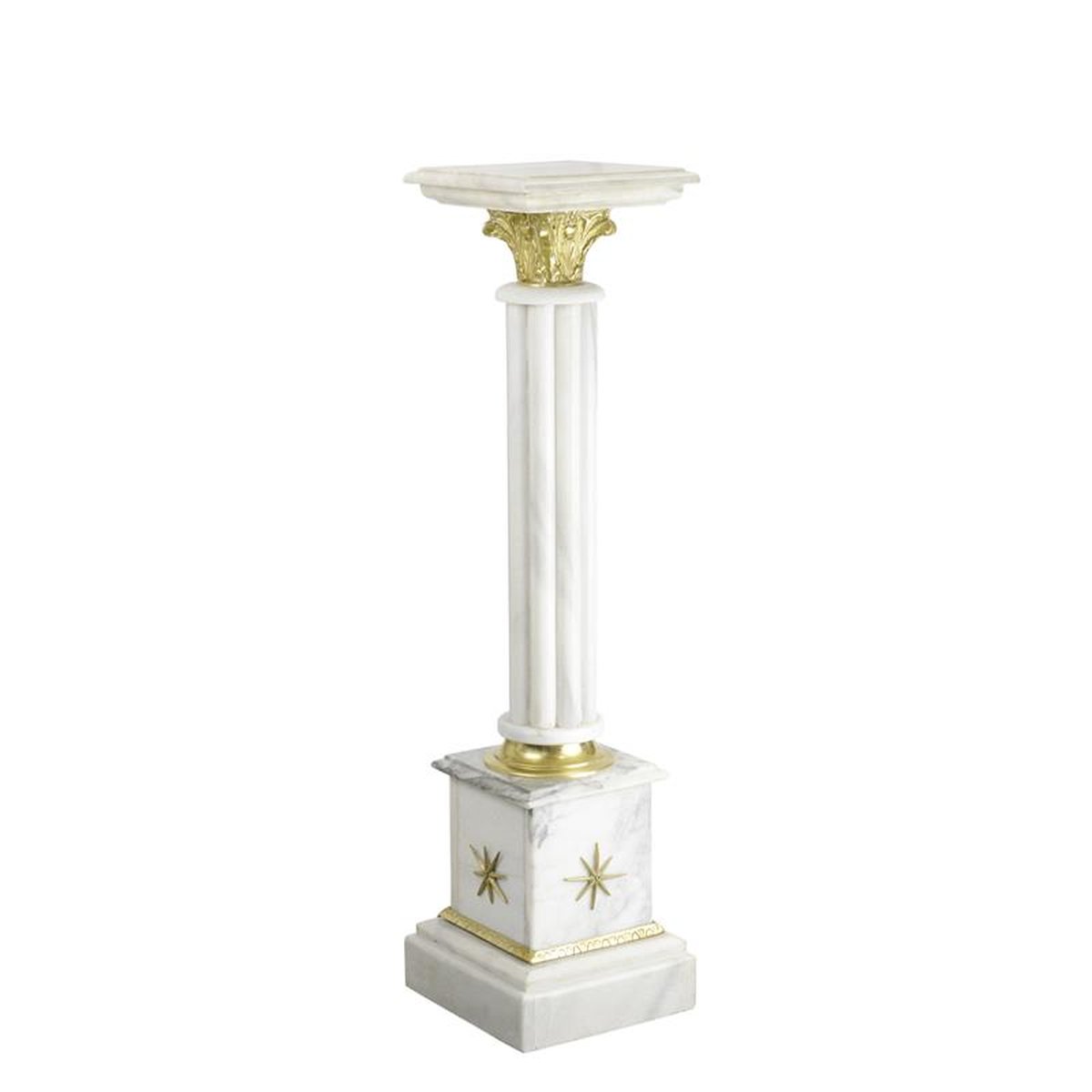 A MARBLE COLUMN - WHITE