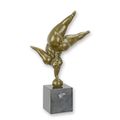 A MODERNIST BRONZE SCULPTURE OF A BALANCING LADY