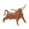 A MODERNIST BRONZE SCULPTURE OF A BULL
