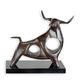 A MODERNIST BRONZE SCULPTURE OF A BULL