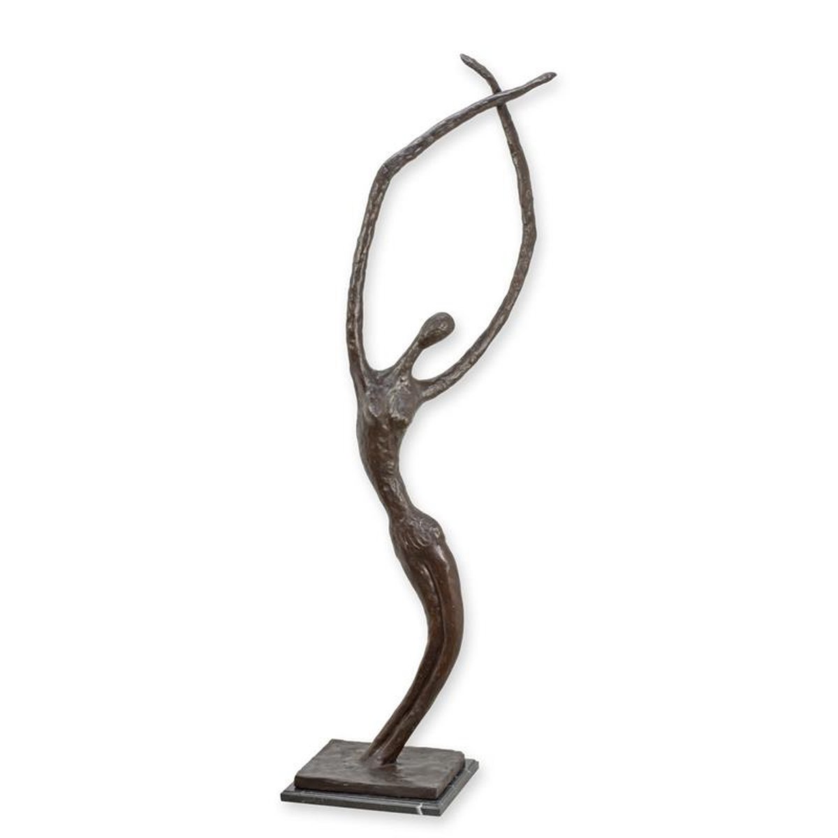 A MODERNIST BRONZE SCULPTURE OF A DANCER