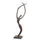 A MODERNIST BRONZE SCULPTURE OF A DANCER