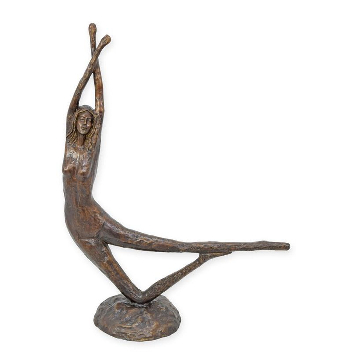 A MODERNIST BRONZE SCULPTURE OF A DANCER