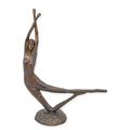 A MODERNIST BRONZE SCULPTURE OF A DANCER