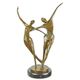 A MODERNIST BRONZE SCULPTURE OF A DANCING COUPLE