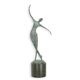 A MODERNIST BRONZE SCULPTURE OF A DANCING FEMALE