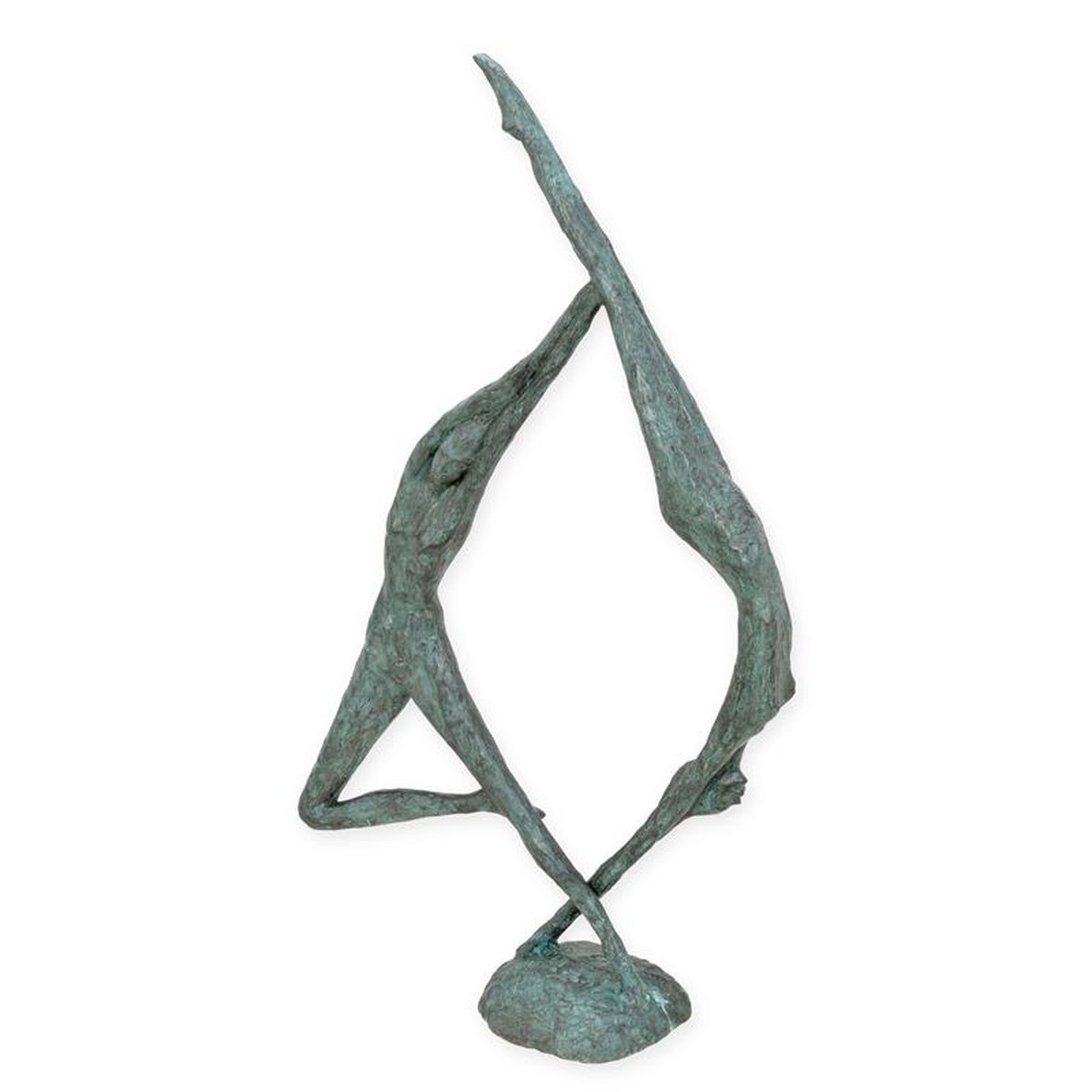 A MODERNIST BRONZE SCULPTURE OF A DANCING PAIR