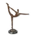A MODERNIST BRONZE SCULPTURE OF A FEMALE DANCER