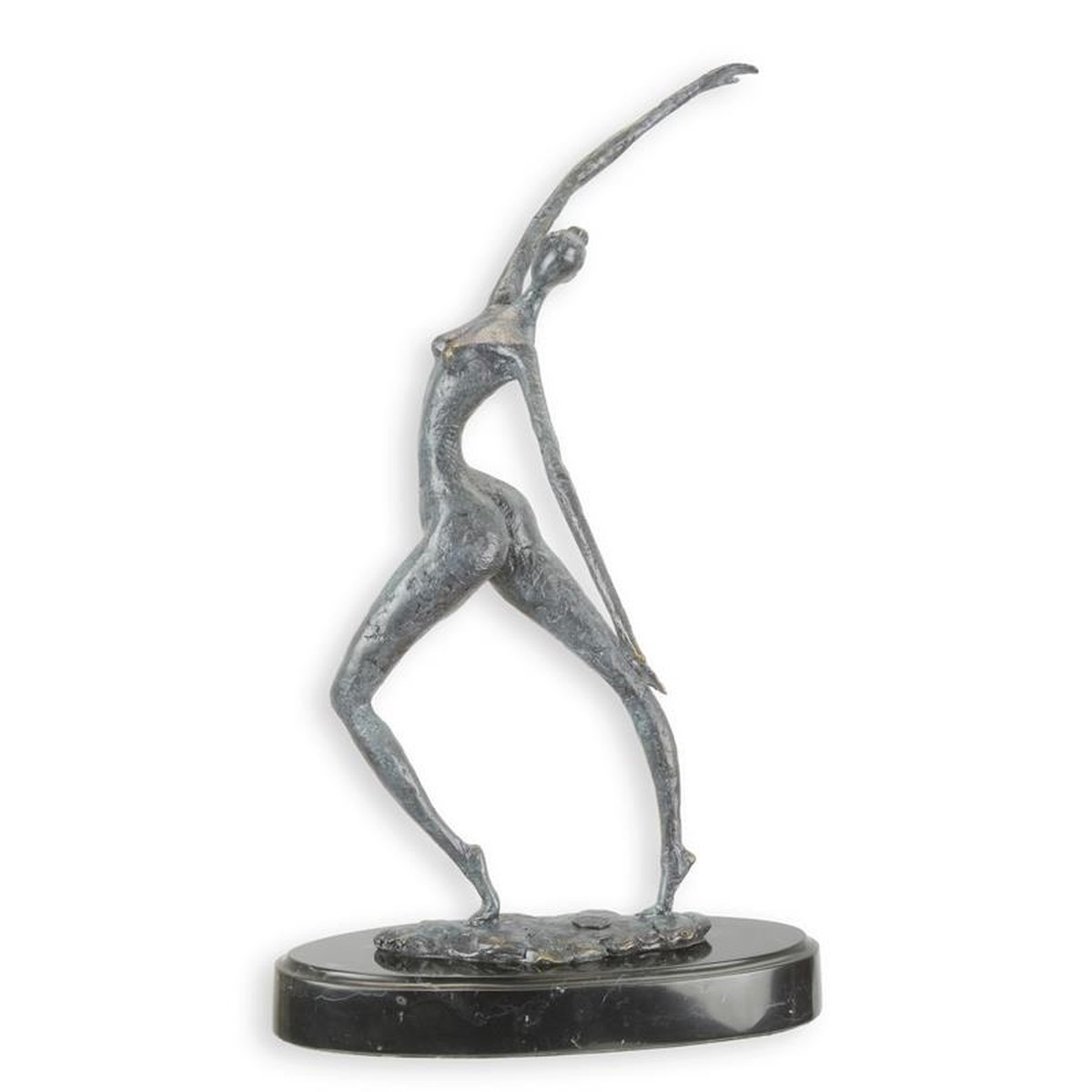 A MODERNIST BRONZE SCULPTURE OF A FEMALE NUDE