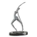 A MODERNIST BRONZE SCULPTURE OF A FEMALE NUDE