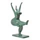 A MODERNIST BRONZE SCULPTURE OF A FEMALE NUDE DANCER