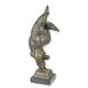 A MODERNIST BRONZE SCULPTURE OF A FEMALE NUDE DANCER