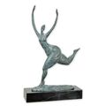 A MODERNIST BRONZE SCULPTURE OF A FEMALE NUDE