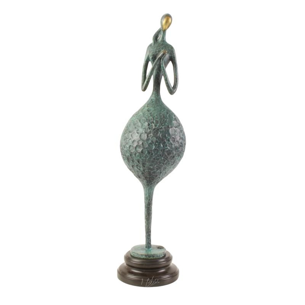 A MODERNIST BRONZE SCULPTURE OF A FEMALE NUDE