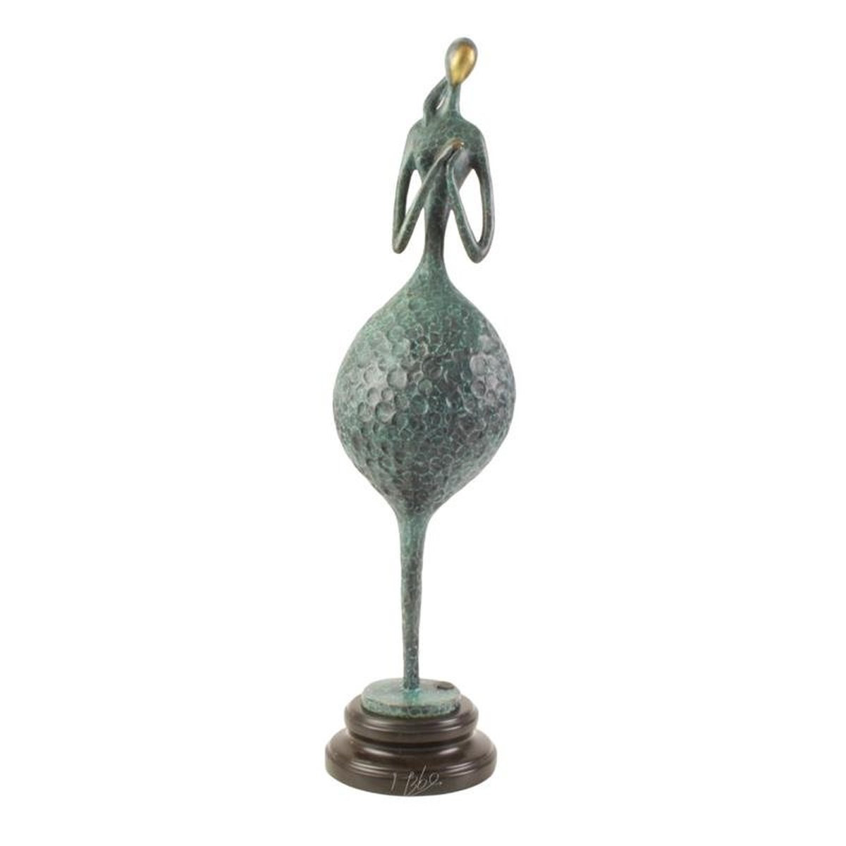 A MODERNIST BRONZE SCULPTURE OF A FEMALE NUDE