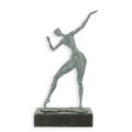 A MODERNIST BRONZE SCULPTURE OF A FEMALE NUDE