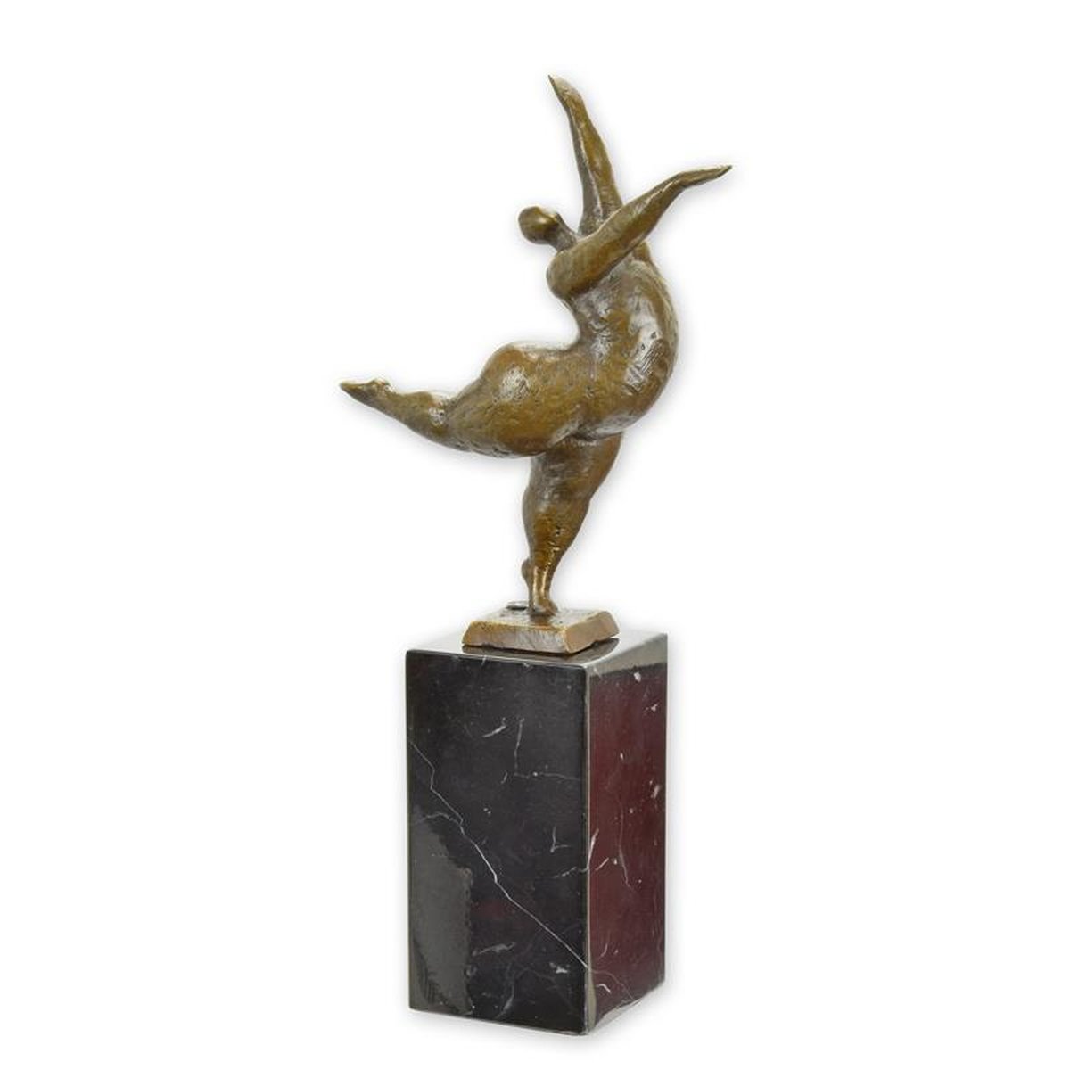 A MODERNIST BRONZE SCULPTURE OF A FEMALE NUDE