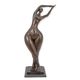 A MODERNIST BRONZE SCULPTURE OF A FEMALE NUDE