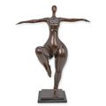 A MODERNIST BRONZE SCULPTURE OF A FEMALE NUDE