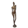 A MODERNIST BRONZE SCULPTURE OF A FEMALE NUDE