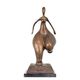 A MODERNIST BRONZE SCULPTURE OF A FEMALE NUDE