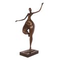 A MODERNIST BRONZE SCULPTURE OF A FEMALE NUDE