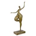 A MODERNIST BRONZE SCULPTURE OF A FEMALE NUDE