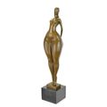 A MODERNIST BRONZE SCULPTURE OF A FEMALE NUDE