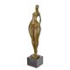 A MODERNIST BRONZE SCULPTURE OF A FEMALE NUDE