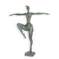 A MODERNIST BRONZE SCULPTURE OF A FEMALE NUDE
