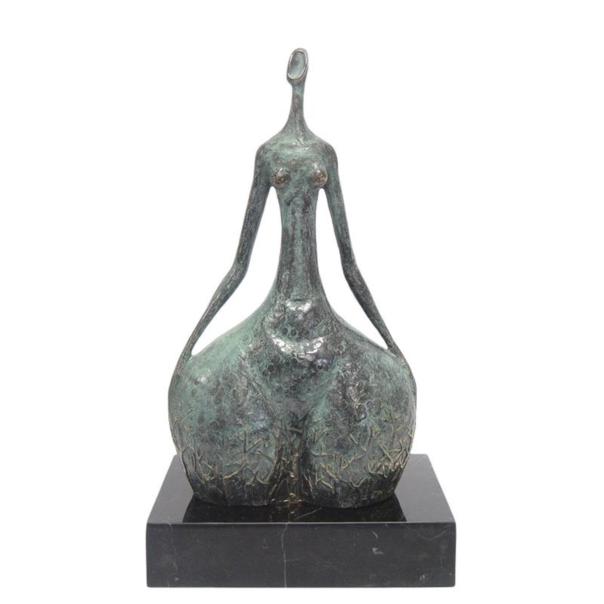 A MODERNIST BRONZE SCULPTURE OF A FEMALE TORSO