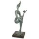 A MODERNIST BRONZE SCULPTURE OF A FEMALE