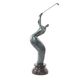 A MODERNIST BRONZE SCULPTURE OF A GOLFER
