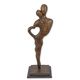 A MODERNIST BRONZE SCULPTURE OF A LOVING COUPLE
