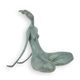 A MODERNIST BRONZE SCULPTURE OF A SITTING FEMALE NUDE