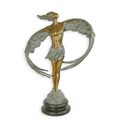 A MODERNIST BRONZE SCULPTURE OF A WINGED MAN