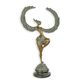 A MODERNIST BRONZE SCULPTURE OF A WINGED WOMAN