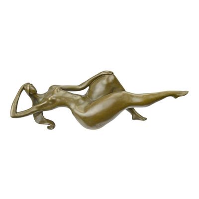 A MODERNIST BRONZE SCULPTURE OF A WOMAN