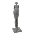 A MODERNIST BRONZE SCULPTURE OF A WOMAN
