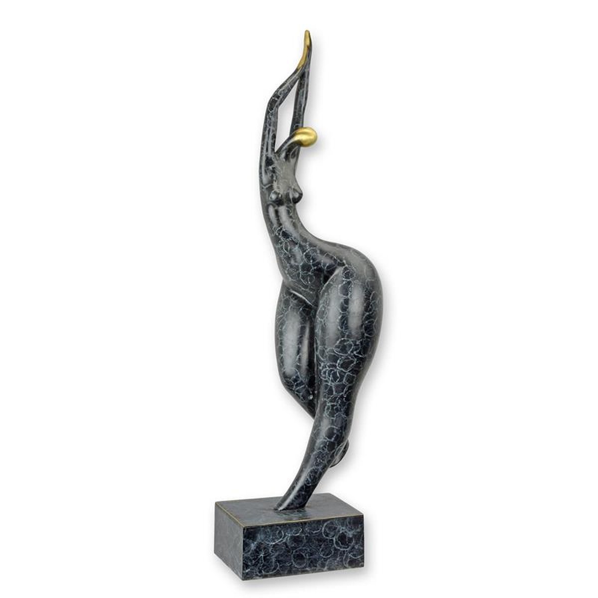 A MODERNIST BRONZE SCULPTURE OF A WOMAN