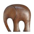 A MODERNIST BRONZE SCULPTURE OF AN ELEPHANT