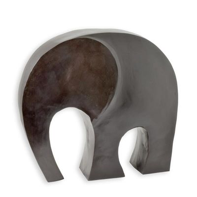 A MODERNIST BRONZE SCULPTURE OF AN ELEPHANT