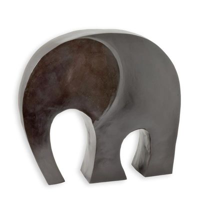 A MODERNIST BRONZE SCULPTURE OF AN ELEPHANT