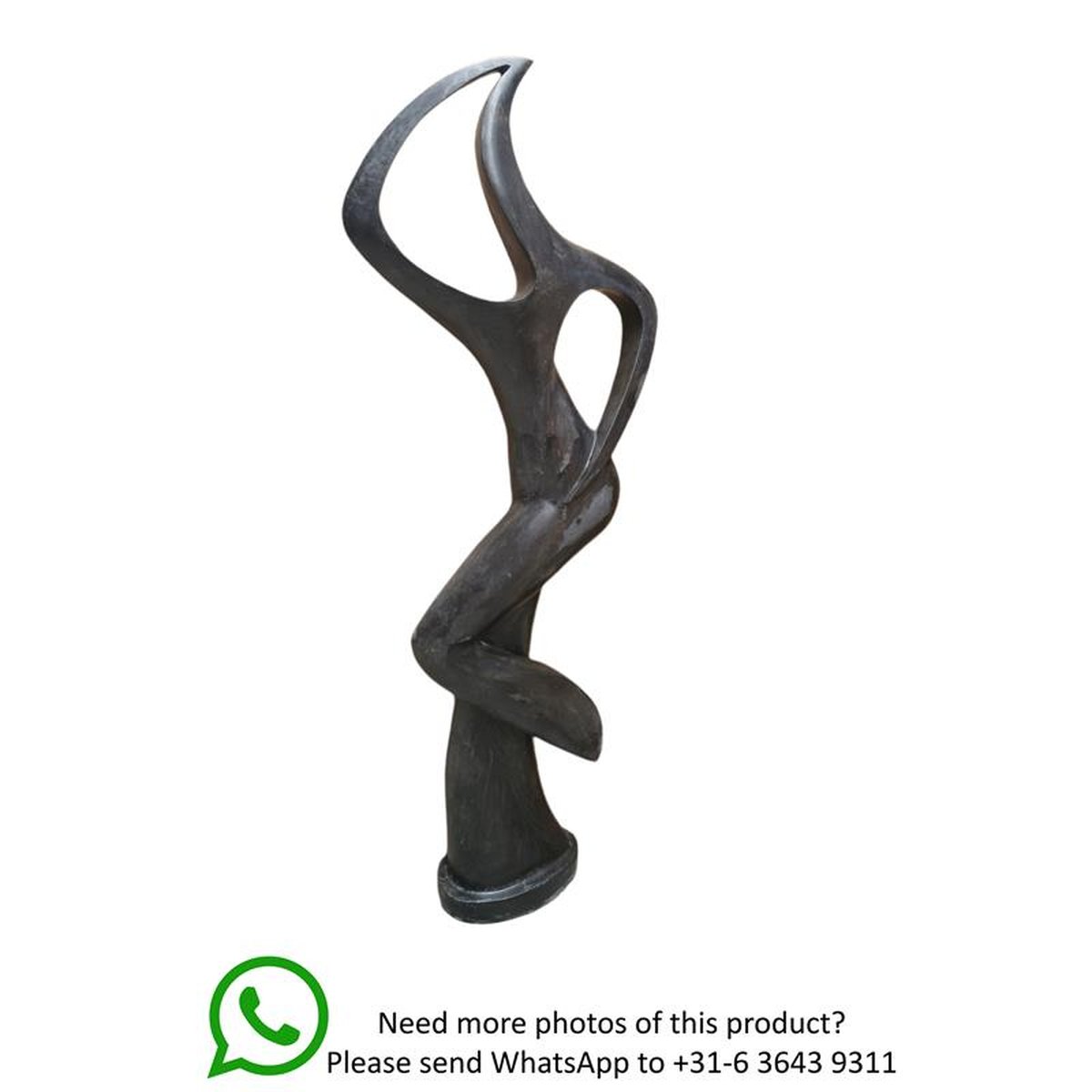 A MODERNIST MARBLE SCULPTURE OF A DANCER