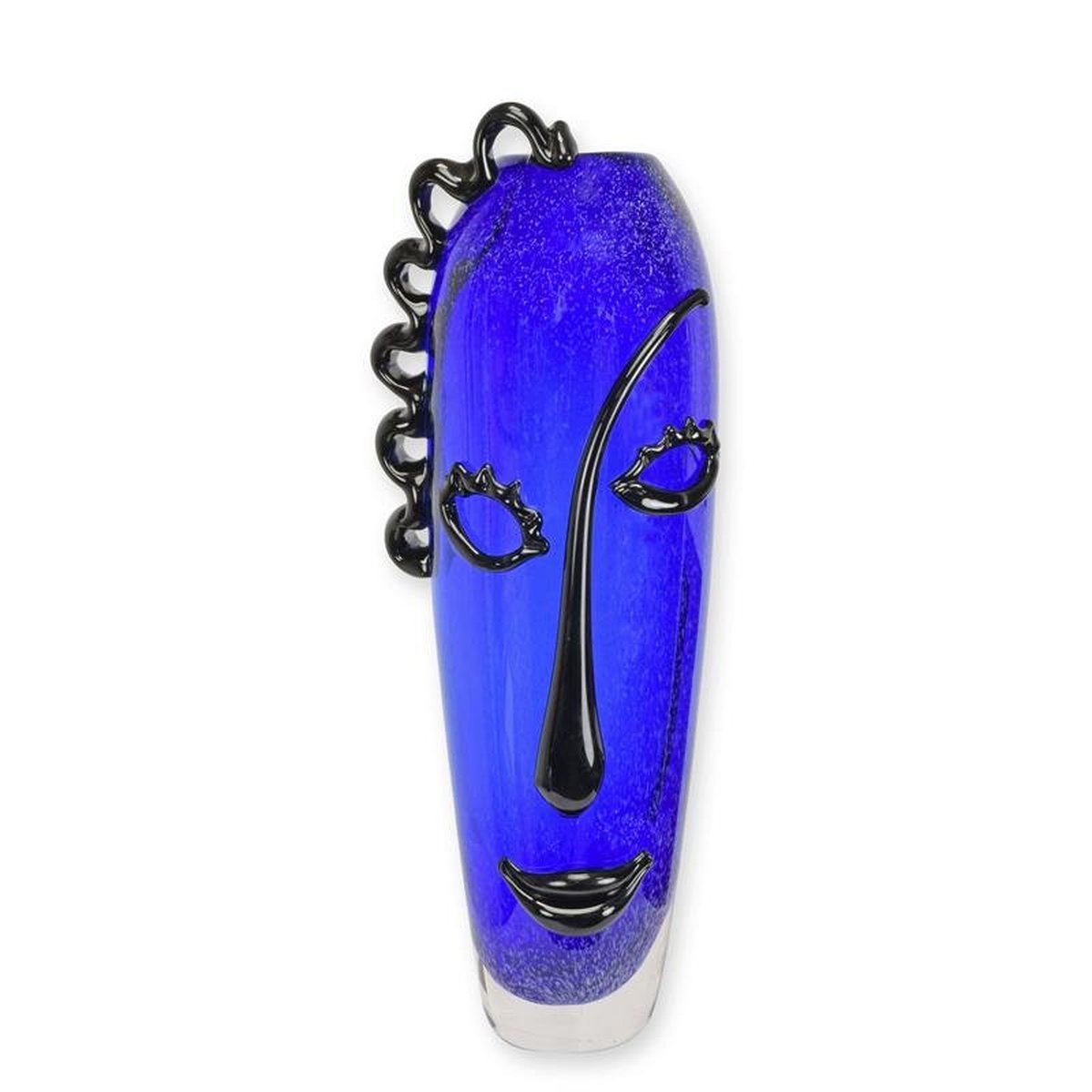 A Murano Style Abstract Face Glass Vase